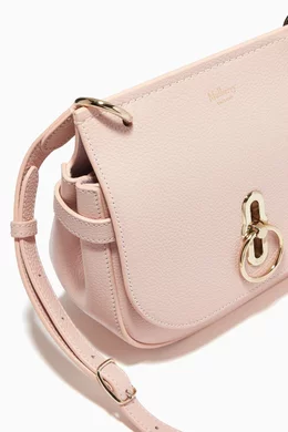 Buy Mulberry Pink Small Amberley Satchel Bag in Small Classic Grain Leather For Women Online Ounass Bahrain