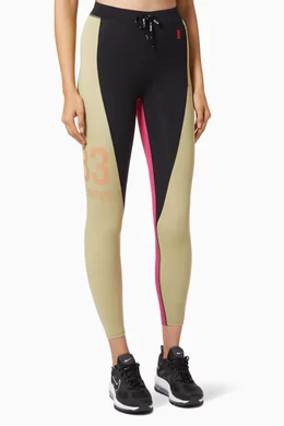 Buy P.E. Nation Neutral Double Team Leggings in Recycled Polyester For Women Online Ounass Bahrain