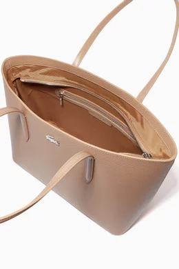 Buy Lacoste Brown Chantaco Tote Bag in Matte Pique Leather For Women Online Ounass Bahrain