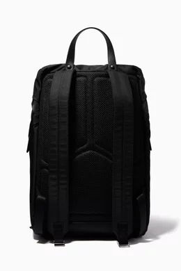 Backpack with triangle logo best sale