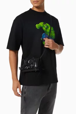 Balenciaga - SneakerHead Phone Holder Crossbody Bag Black