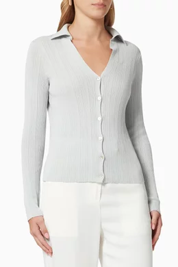 Vince lettuce edge cardigan on sale