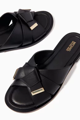 Michael kors frieda slide flat sandals hotsell