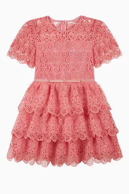 Self portrait tiered lace mini dress on sale
