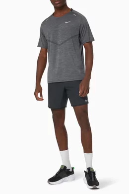 Buy Nike Black Dri-FIT Challenger Wild Run Shorts in Nylon For Men