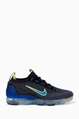 Buy Nike Blue Air Vapormax 2021 FK Sneakers in Recycled Textile For Men Online Ounass Bahrain
