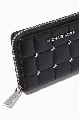 Michael kors black studded wallet shop