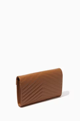 Matelasse leather wallet ysl clearance