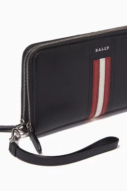 Buy Bally Black Traffic Travel Wallet in Leather For Men Online Ounass Bahrain