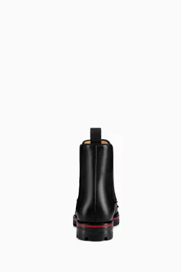 Buy Christian Louboutin Black Melon Spikes Boots in Leather For Men Online Ounass Bahrain