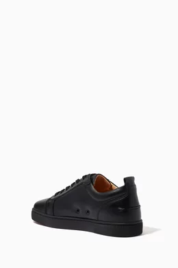 Buy Christian Louboutin Black Louis Junior Sneakers in Calf Leather For Men Online Ounass Bahrain