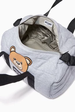 Moschino diaper bag grey top