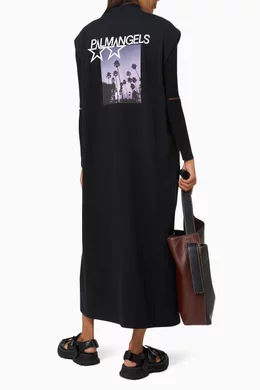 Buy Palm Angels Black Stars & Palms T-shirt Dress in Cotton Jersey For  Women Online | Ounass Bahrain