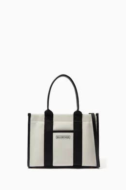 Buy Balenciaga Neutral Hardware Small Tote Bag in Cotton Canvas For Women Online Ounass Bahrain