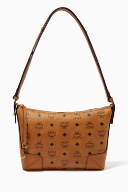 Buy MCM Brown Medium Klara Shoulder Bag in Visetos For Women Online Ounass Bahrain