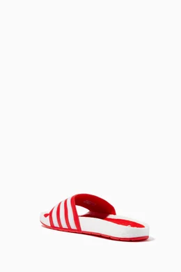 Buy adidas White Adilette Boost Slide Sandals in PU For Men Online Ounass Bahrain