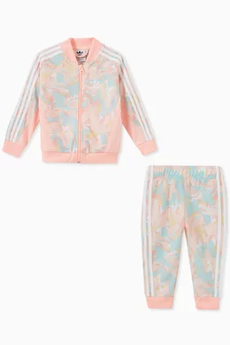 Buy adidas Multicolour Marble SST Tracksuit in Primegreen For Baby Girls Online Ounass Bahrain
