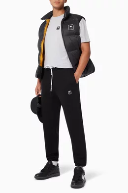 Buy Palm Angels Black Palm Tree Sweatpants in Cotton Jersey For Men Online Ounass Bahrain