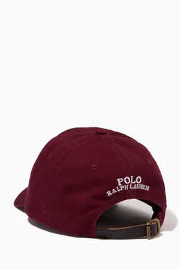 Buy Polo Ralph Lauren Burgundy Polo Bear Classic Sports Cap in Cotton For Men Online Ounass Bahrain