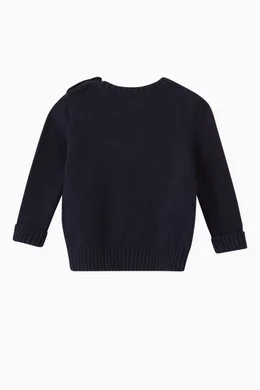 Buy Polo Ralph Lauren Blue Bear Big Pony Sweater in Knit For