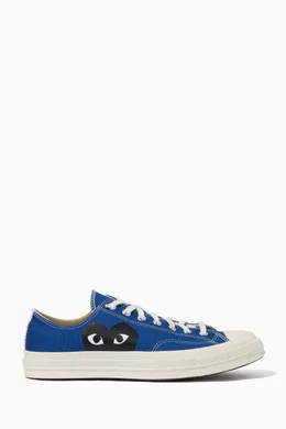 Buy Comme des Garcons PLAY Blue x Converse Chuck 70 Low Top Sneakers in Canvas For Men Online Ounass Bahrain