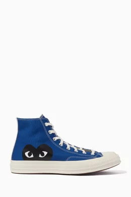 Comme des garcons converse blue hot sale