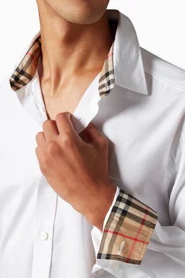 White burberry shirt men sale