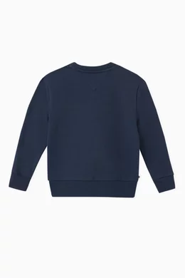 Tommy signature organic cotton sweatshirt deals