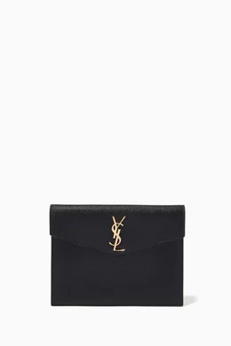Buy SAINT LAURENT Black Uptown Baby Pouch in Grain de Poudre Embossed Leather For Women Online Ounass Bahrain