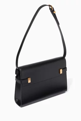 Manhattan small leather crossbody bag 2025
