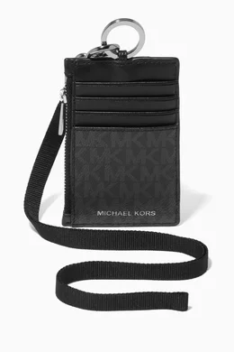 Michael kors id lanyard badge holder top