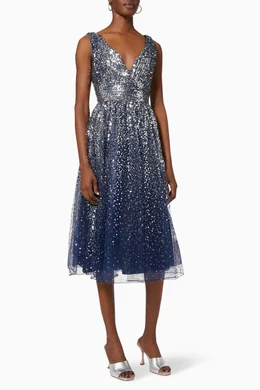 Marchesa notte tea length gown shop
