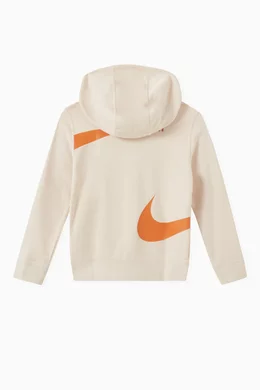 White and orange nike hoodie outlet
