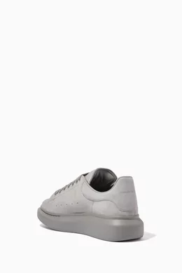 Buy Alexander McQueen Grey Oversized Suede Sneakers For Men Online Ounass Bahrain