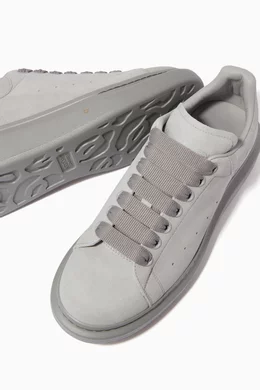 Grey suede alexander mcqueen sneakers new arrivals