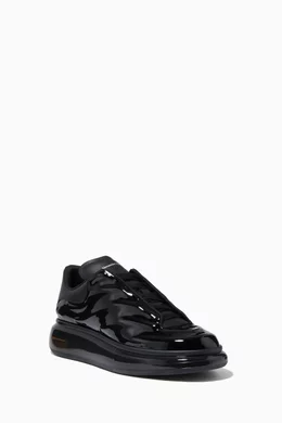 Buy Alexander McQueen Grey Oversized Sneakers in Faux Leather PU For Men Online Ounass Bahrain
