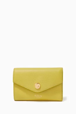 Buy Mulberry Green Folded Multi-card Wallet in Heavy Grain Leather