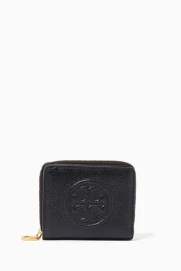 Buy Tory Burch Black Perry Bombé Bi-Fold Wallet in Leather For