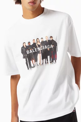 Buy Balenciaga White Real Balenciaga Medium Fit T-shirt in Vintage 