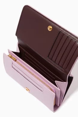 Buy Mulberry Purple Medium Continental French Purse in Small Classic Grain Leather For Women Online Ounass Bahrain