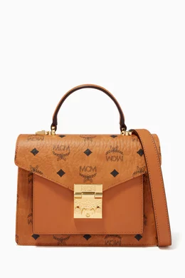 Mcm patricia visetos small satchel online