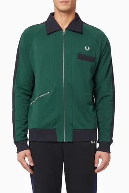 Fred perry green coat hotsell