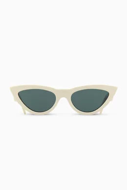Buy Celine White Cat Eye Sunglasses in Acetate For Women Online Ounass Bahrain