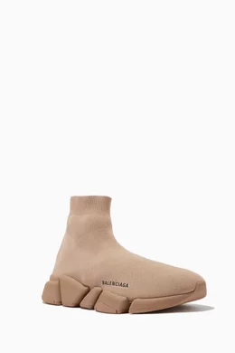 Buy Balenciaga Neutral Speed 2.0 Sneakers in Recycled Knit For Men Online Ounass Bahrain