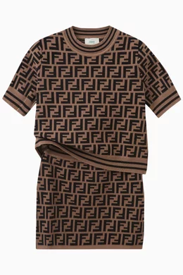 Fendi logo knit top outlet