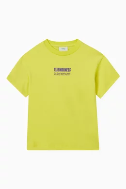 Fendi t shirt yellow clearance