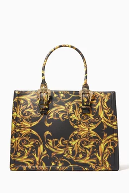 Versace saffiano leather tote bag on sale
