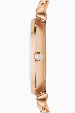 Armani rose gold watch top