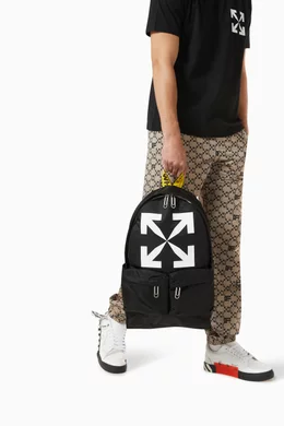 Buy Off White Black Arrows Logo Backpack in Nylon For Men Online Ounass Bahrain