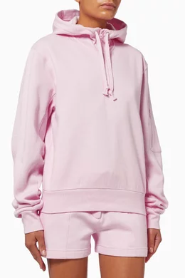 Buy Helmut Lang Pink Hoodie in Cotton For Women Online Ounass Bahrain